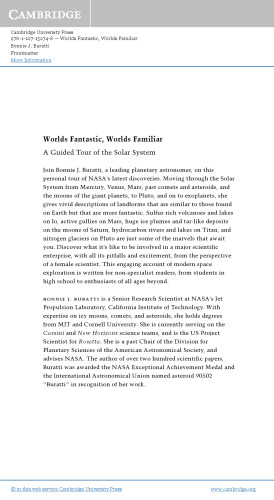 Worlds Fantastic, Worlds Familiar: A Guided Tour of the Solar System