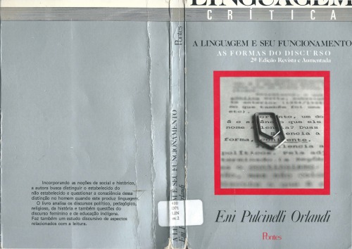 A Linguagem e seu Funcionamento: as formas do discurso