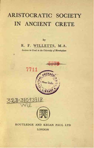 Aristocratic society in Ancient Crete