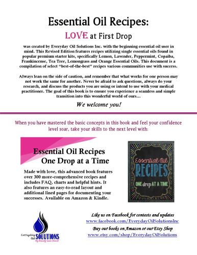 Essential Oil Recipes: Love at First Drop