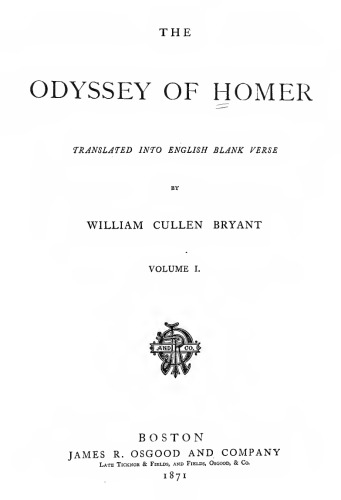 The Odyssey of Homer