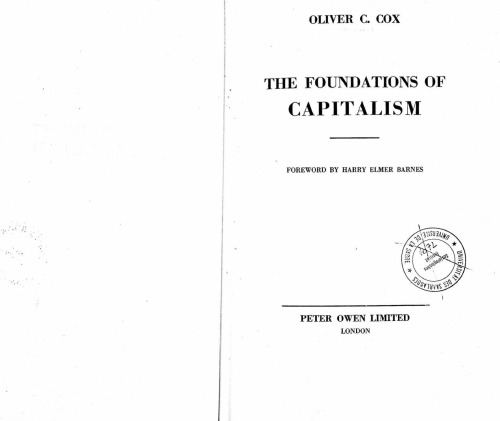 The Foundations of Capitalism