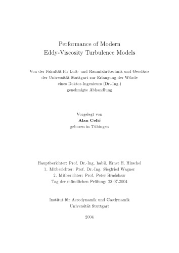 Performance of modern Eddy-Viscosity turbulence models