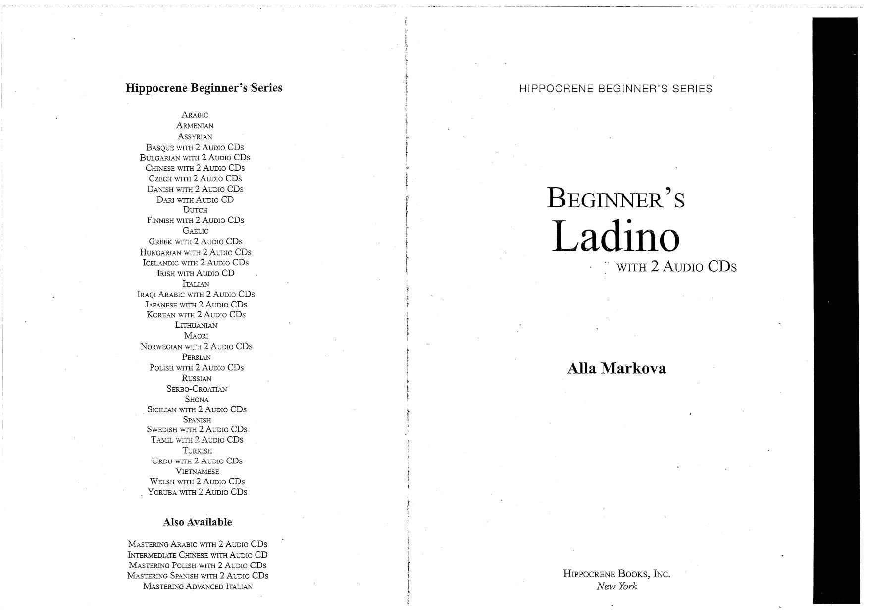 Beginner’s Ladino