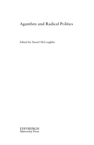 Agamben and Radical Politics