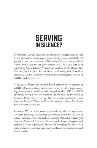 Serving in Silence? Australian LGBT servicemen and women