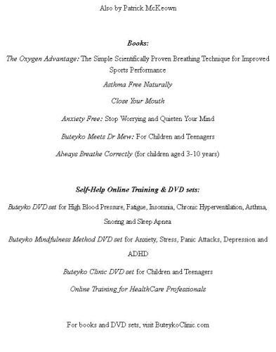 Sleep with Buteyko: Physician developed breathing re-education to reduce snoring and obstructive sleep apnea. Easy to apply and noticeable results within seven days.