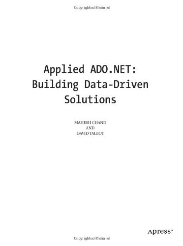 Applied ADO.NET: Building Data-Driven Solutions