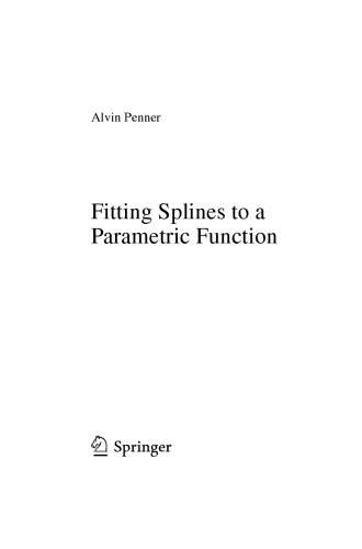 Fitting Splines to a Parametric Function