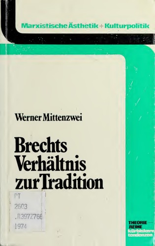 Brechts Verhältnis zur Tradition