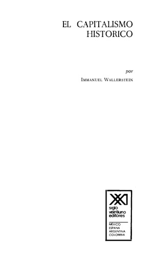 El capitalismo histórico