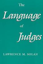The language of judges