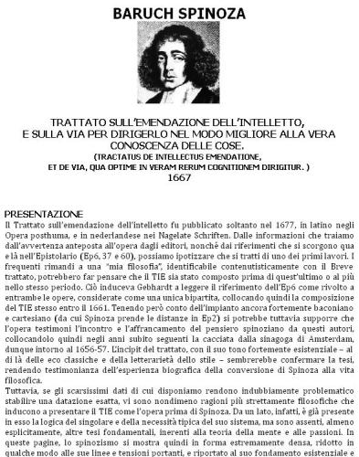 Trattato sull’emendazione dell’intelletto