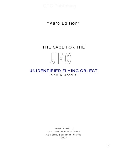 The Case for the UFO