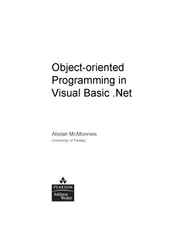 Object-oriented Programming in Visual Basic .Net