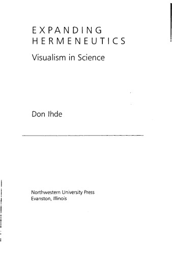 Expanding Hermeneutics: Visualism in Science