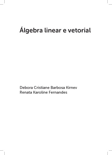 Álgebra linear e vetorial