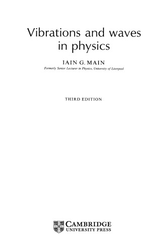 Vibrations and Waves in Physics