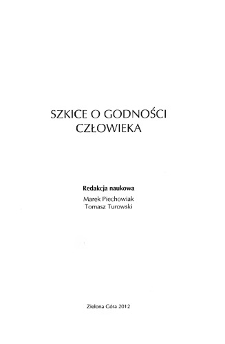 Szkice o godności człowieka