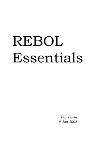 REBOL Essentials