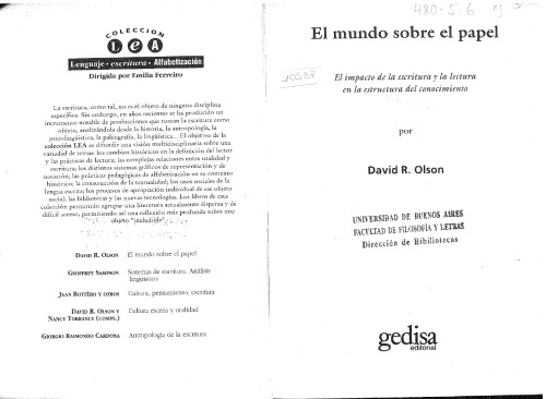 El mundo sobre el papel