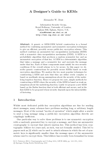 A Designer’s Guide to KEMs