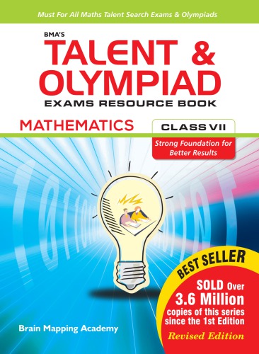 Talent and Olympiad Exams Resource Book Class 7 Math Brain Mapping Academy Hyderabad For IIT JEE Foundation Practice Test Series