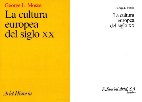 La cultura europea del siglo  XX