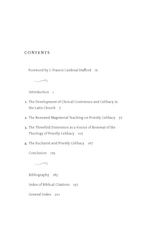 Priestly Celibacy: Theological Foundations