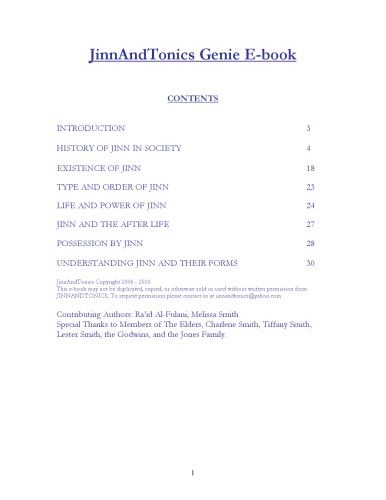 JinnAndTonics Genie E-book