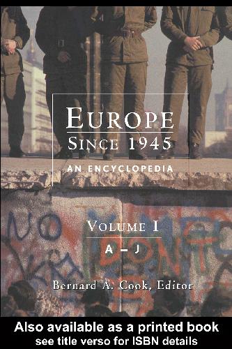 Encyclopedia of Europe since 1945