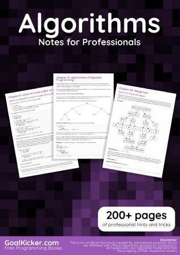 AlgorithmsNotes for Professionals