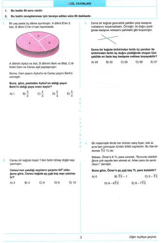 Acil 14 TYT Matematik Deneme 7-8