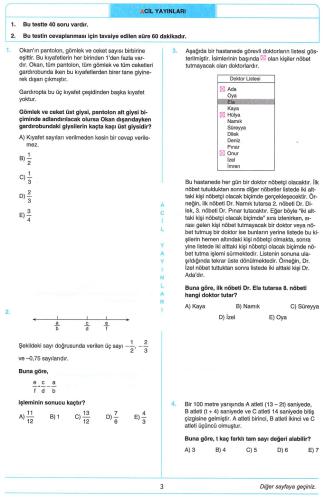 Acil 14 TYT Matematik Deneme 11-12