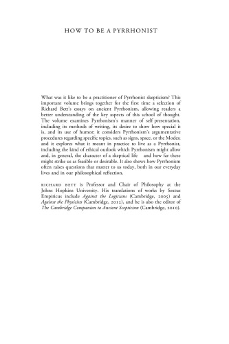 How to be a Pyrrhonist: the practice and significance of Pyrrhonian scepticism