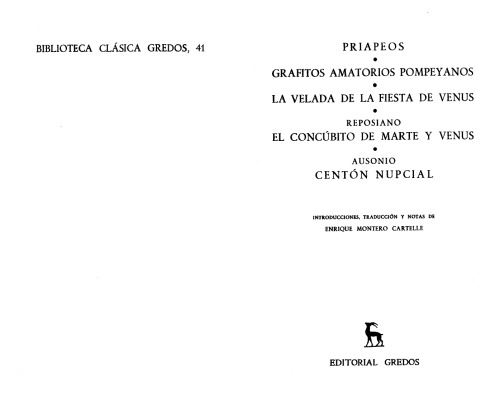 Grafitos amatorios pompeyanos. La velada de la fiesta de Venus. El concúbito