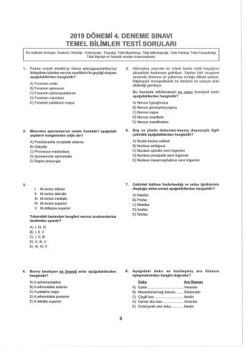 Dusdata 2019 4. ve 5. Deneme Sınavları Kitapçıkları