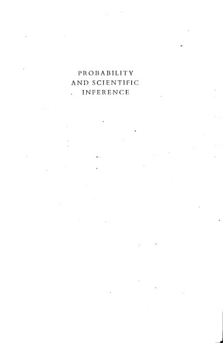 Probability and scientific infererence