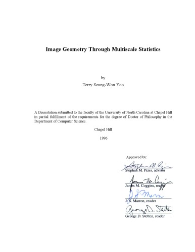 Image geometry through multiscale statistics
