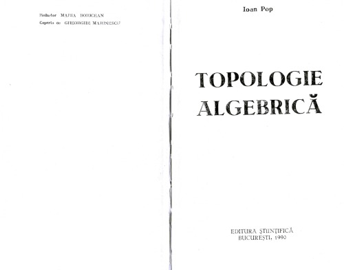 Topologie algebrică