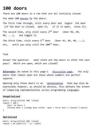 Rebol Programming Language Examples from RosettaCode.org
