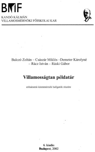 Villamosságtan példatár