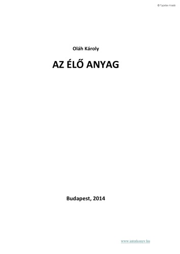 Az élő anyag
