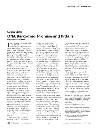 Public Library of Science Biology 2003-2007