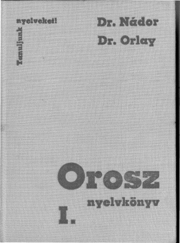 Orosz nyelvkönyv I.
