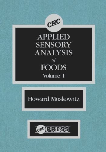 Applied sensory analysis of foods. Vol. 1
