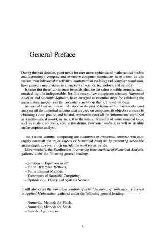 Handbook of Numerical Analysis. Numerical Methods for Solids (Part 3), Numerical Methods for Fluids (Part 1)