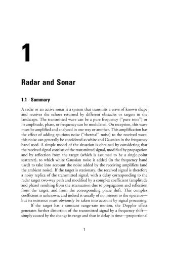 Principles of radar and sonar signal processing