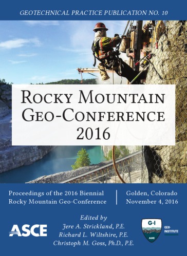 Rocky Mountain Geo-Conference 2016: proceedings of the 2016 Rocky Mountain Geo-Conference, November 4, 2016, Golden, Colorado