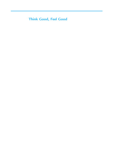 Think good, feel good: a cognitive behavioural therapy workbook for children and young people